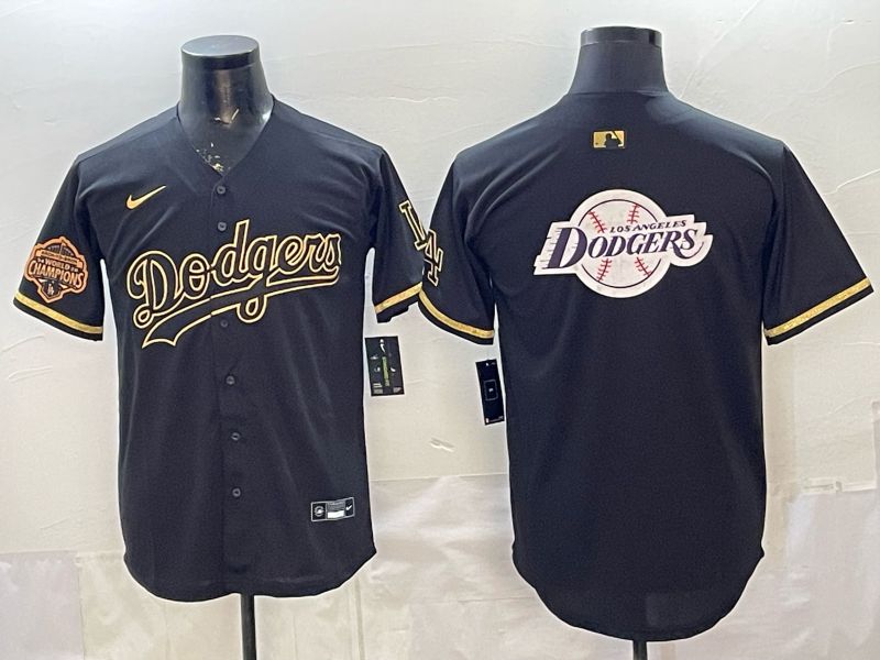 2026 Men Nike Los Angeles Dodgers Blank black gold Game MLB Jersey 0032->los angeles dodgers->MLB Jersey